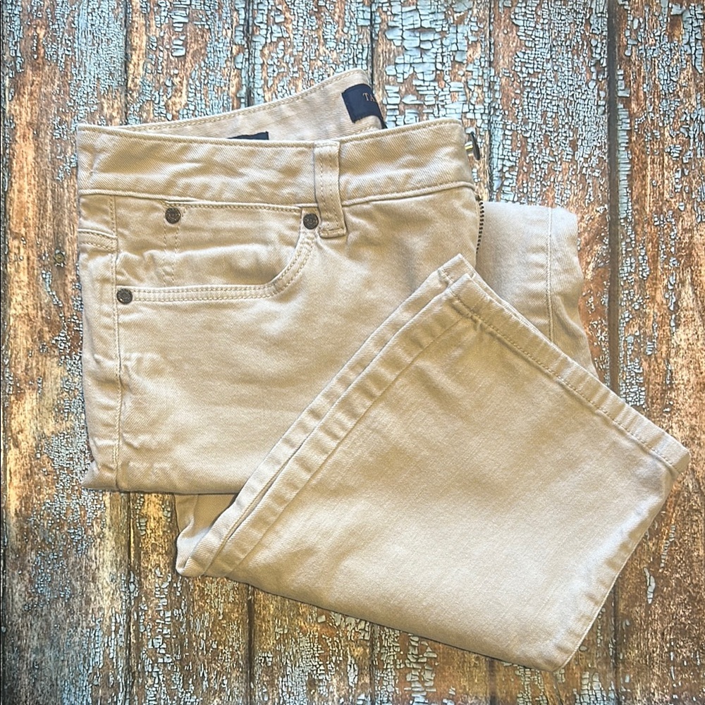 Talbots Tan Heritage Jeans Sleek and Comfortable